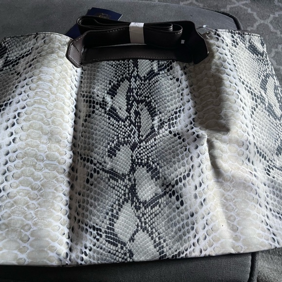 Cavalli Class Large Nylon Tote In Python - Picture 7 of 8